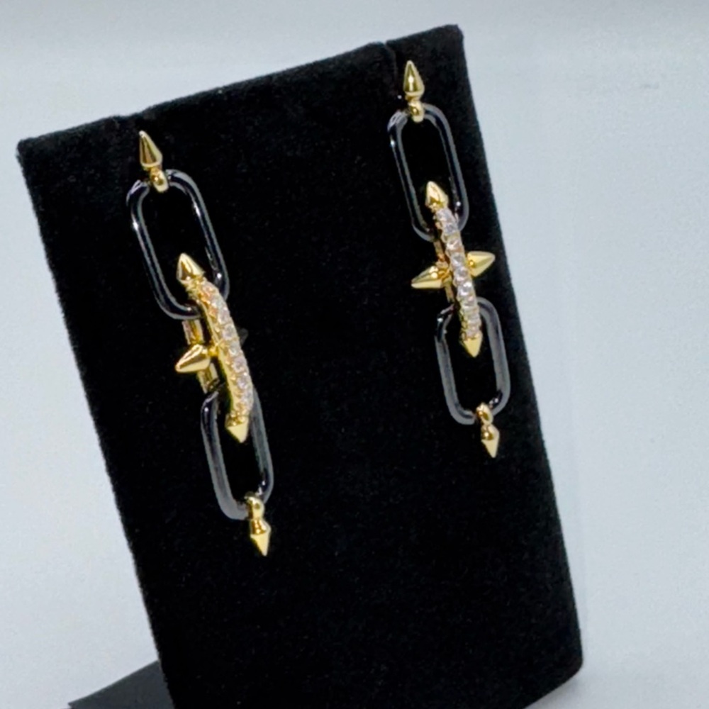 Titan Dangle Earrings - Picture 8 of 11